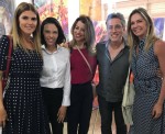 Henrique Vieira Filho e Fabiana Vieira com Claudia Lobo, Paloma Perdigão e Márcia Veríssimo