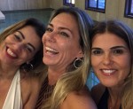 Márcia com as amigas Paloma Perdigão e Claudia Lobo