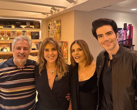 Roberto de Carvalho, Lilibeth Monteiro de Carvalho, Liège Monteiro e Luiz Fernando Coutinho