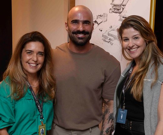 Fernanda Medeiros, Fernando Peregrino e Bruna Tavares