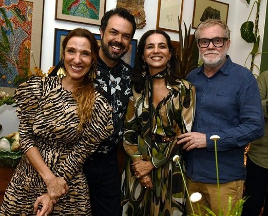 Isabela Capeto, Diogo Viana, Ione Costa e Raul Mourão